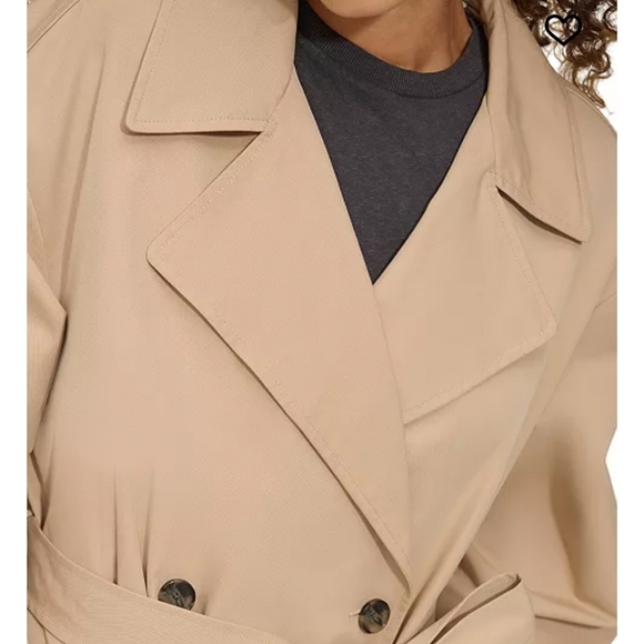 LEVI'S BELTED LONG TRENCH COAT WOMENS XS NWT - Picture 4 of 15